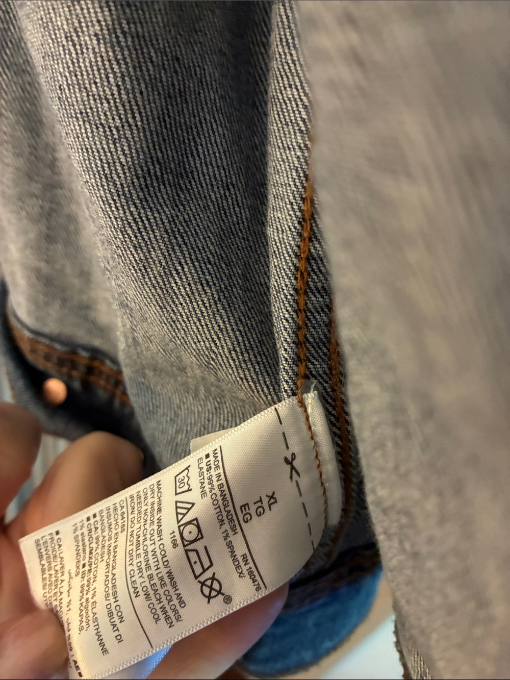 Old Navy Blue Denim Jean Jacket - Picture 6 of 6